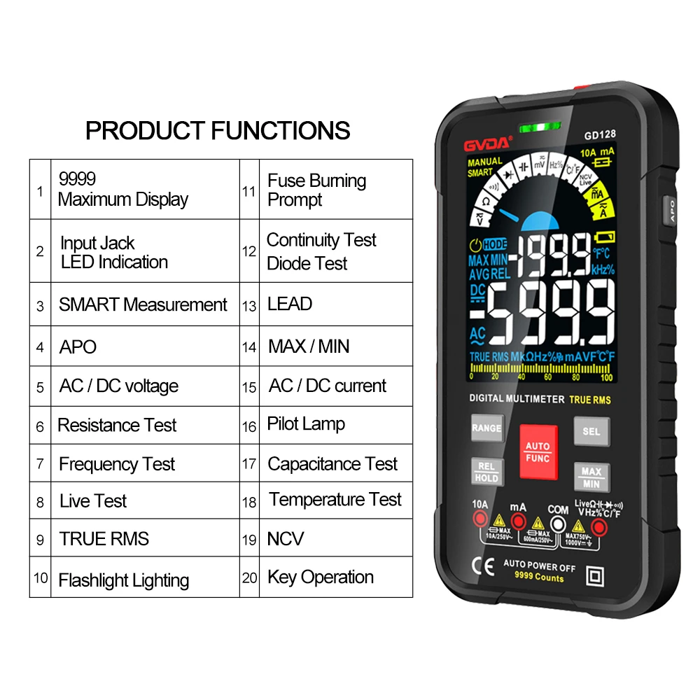 2 Ture RMS Multimeter