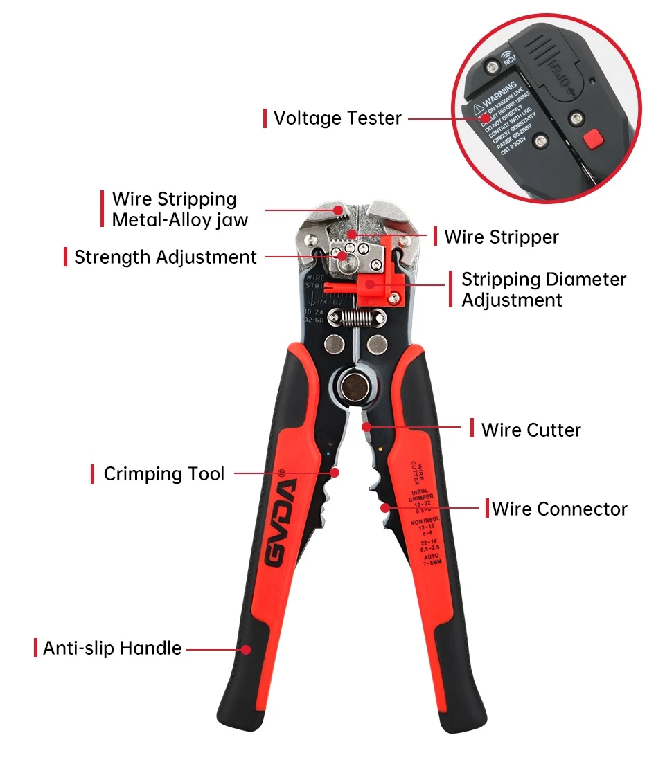 -18 Voltage Tester Wire Stripper -18 Voltage Tester Wire Stripper